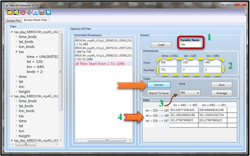 netcdf extractor